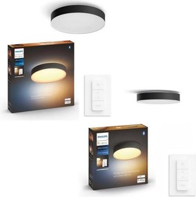Philips - SET 1x corp de iluminat LED dimabil Hue ENRAVE 33,5W/230V + 1x corp de iluminat dimabil 9,6W + telecomandă