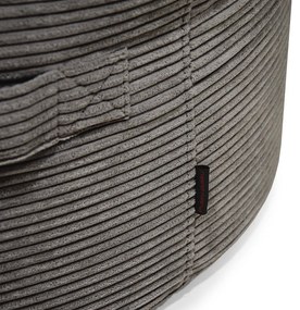 Fotoliu puf pentru copii maro cu tapițerie din catifea reiată Roll 80 – SLOWDOWN