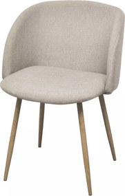 Scaun tapitat Betti, 2 buc-bej