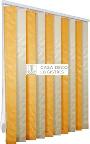 Jaluzele verticale BEATA 9602/9607 crem/portocaliu pal