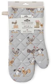 Set de mănuși de bucătărie 2 buc. din bumbac Hen House – Cooksmart ®