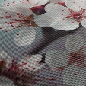 Tablou cu floare - roșie (cu ceas) (90x30 cm)