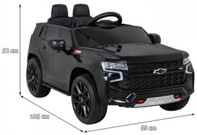 Masinuta Electrica cu acumulator pentru copii NOVOKIDS™ Chevrolet Tahoe SUV, Roti din Cauciuc EVA, Max 25 kg , Usi cu deschidere , 3 Viteze, Lungime