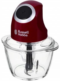 Mini tocator Russell Hobbs Desire 24660-56, 200W, 500ml, Bol sticla, rosu