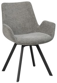 Set de scaune de sufragerie gri 2 buc. tapițat Norwell – Rowico