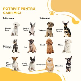 PawHut Tarc cu 6 panouri pentru animale de companie pentru caini de dimensiuni XS S, pliabil cu blocare, pentru utilizare in interior | Aosom Romania