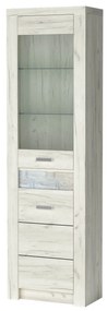 Vitrină Indie 23 (cu iluminat LED) (craft alb). 1057819