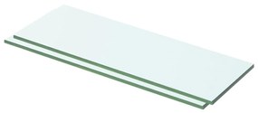 vidaXL Rafturi, 2 buc., 50 x 12 cm, panouri sticlă transparentă