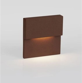 Spot aplicat perete exterior LED 3000K IP65 DAN corten