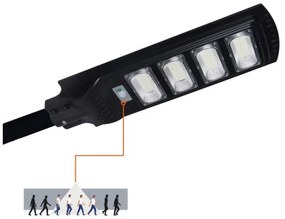 Lampă stradală solară cu senzor URBI LED/11W/3,2V 6500K + telecomandă IP54
