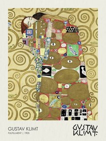 Reproducere Fulfillment (Lovers) 1905, Gustav Klimt