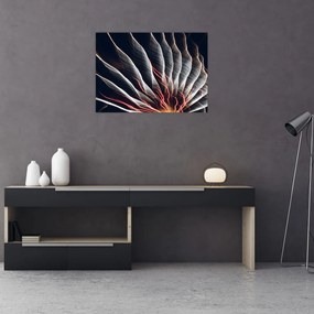 Tablou pe sticlă - Descărcare de lumini (70x50 cm)