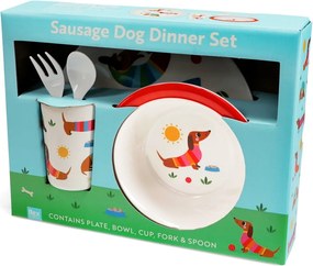 Set de veselă pentru copii 5 buc. Sunny Sausage Dog – Rex London