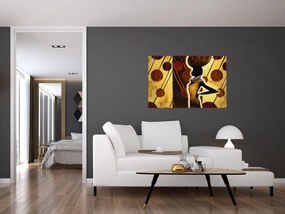 Tablou cu pictură artistică străveche (90x60 cm)