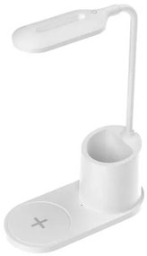 Lampă de masă Platinet 3 W, încărcare wireless, alb