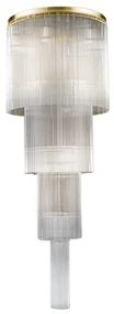 Lustra design LUX diametru 60cm din alama decorata cu sticla Filago