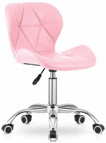Scaun de birou AVOLA din piele ecologica, roz