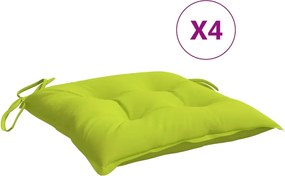 vidaXL Perne de scaun, 6 buc., verde aprins, 40x40x7 cm, textil oxford