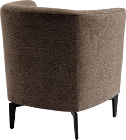 Fotoliu de design, maro / negru, KAPY