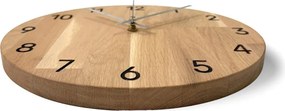 SENTOP | Ceas de perete de lux din lemn de stejar de calitate | QRKOM