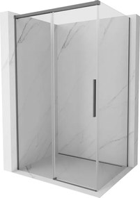 Mexen Rox cabină de duș glisantă 95 x 75 cm, transparentă, metal pistol - 8C2-095-075-95-00