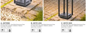 Aplica de perete pentru iluminat exterior clasic industrial Outdoor 28731BK SRT