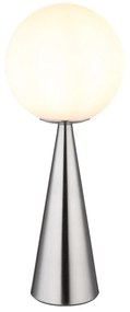 Veioza/Lampa de masa design modern PINPAL nickel/opal