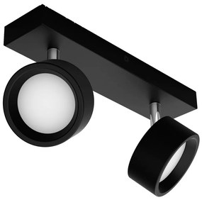 Spot LED BRACIA 2xLED/5,5W/230V negru Philips