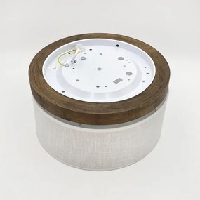 Plafonieră Brilagi BELLADONNA 1xE27/15W/230V d. 30 cm alb/stejar nuc