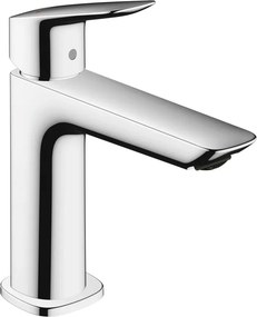 Baterie lavoar Hansgrohe Logis 110 Fine crom cu ventil Push-Open