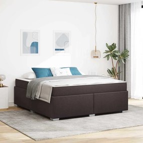 vidaXL Cadru de pat Altele Maro închis 180 x 200 cm țesătură