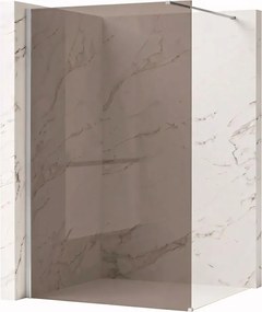 Paravan de dus fumuriu Rea Flexi Brown 120 cm crom