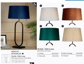 Veioza/Lampa de masa decorativa Modish negru/verde