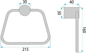 Bara portprosop Tomi 5810 crom periat