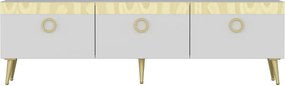 Comoda TV, Hanah Home, Safar, 150x30x45 cm, Alb