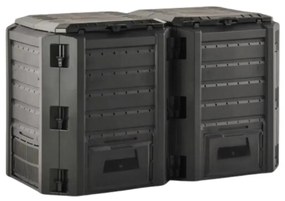Prosperplast Compostor de grădină - Compogreen 800 l, negru