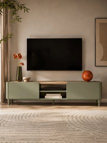 Comodă TV Elivo 220 cm pe picioare - eucalipt / stejar baltic dune