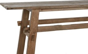Consolă din lemn de teak reciclat, 140×40×75 cm, „Idomi"