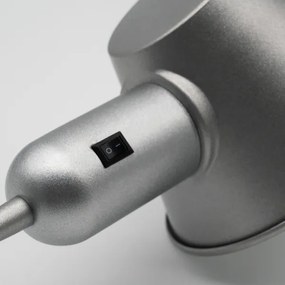 Lampadar flexibil Brilo 1xE27/10W/230V argintiu