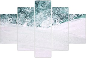 Tablou - Turcoaz abstractizare (150x105 cm)