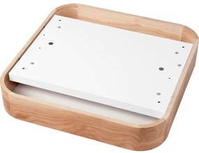 Plafonieră OAK SQUARE 4xE27/15W/230V 45x45 cm stejar