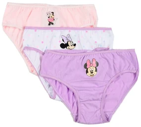 Disney Minnie Purple Dots lenjerie pentru copii, chiloți 3 bucăți/pachet 5 - 6 ani / 110 - 116 cm