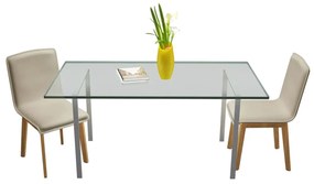 241151 vidaXL Scaune de bucătărie, 2 buc, bej, textil și lemn de stejar masiv
