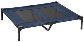 PawHut Pat pe picioare pat pentru câini pisici pat de tabără pat ridicat animale material textil Oxford textilenă micro-perforată oțel | Aosom Romania