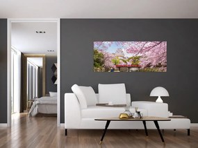 Tablou cu cireș japonez (120x50 cm)