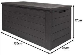 Deuba Cutie depozitare - 120x46x57cm - antracit