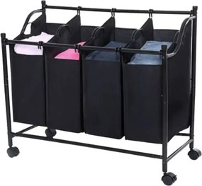 Coș de rufe cu 4 compartimente