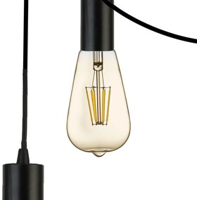 Lustra moderna design minimalist Squiggle 5L 9665-5BK SRT