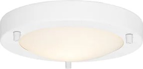 Plafoniera moderna alba 18 cm IP44 - Yuma