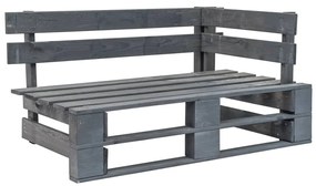 3066994 vidaXL Set mobilier din paleți cu perne, 6 piese, gri, lemn pin tratat